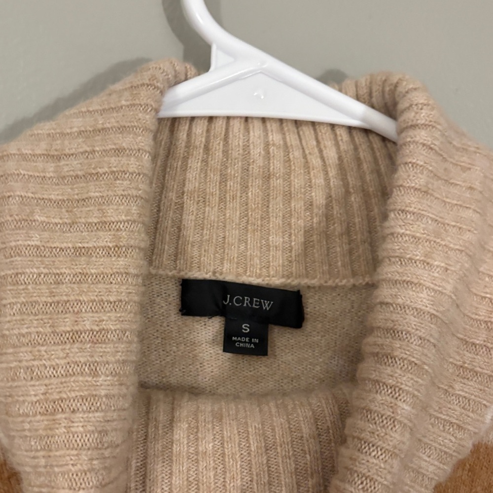 J. Crew Striped Turtleneck Sweater Supersoft Yarn - Picture 3 of 5